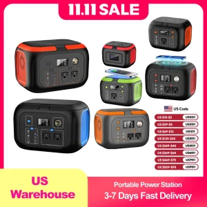 600W/300W/200W/120W Portable Power Station,110V AC Outlets Solar Generator Power Bank For Camping Travel RV Home