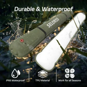 SELORSS Rechargeable Portable Camping Strong Light Waterproof 2000 mAh Tent Lamp Spotlight Lighting