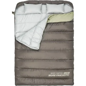 Two-Person Queen Size Camping Sleeping Bag for All Seasons with Compression Sack
