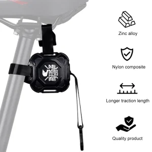 Retractable Bicycle Traction Rope Portable Bike Towing Strap Flexible Trailer Rope for Children MTB Bike