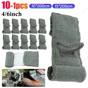 4/6 Inch First Aid Trauma Tourniquet Multifunction Hemostatic Control Bandage Portable Sterile Packaging for Outdoor Emergency